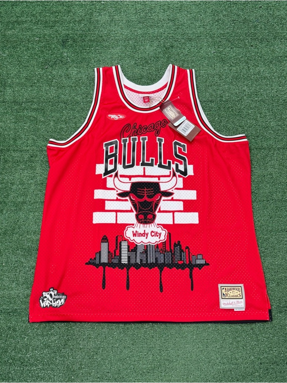 Chicago Bulls Mitchell & Ness x Tats Cru Hardwood Classics Fashion Jersey 3XL